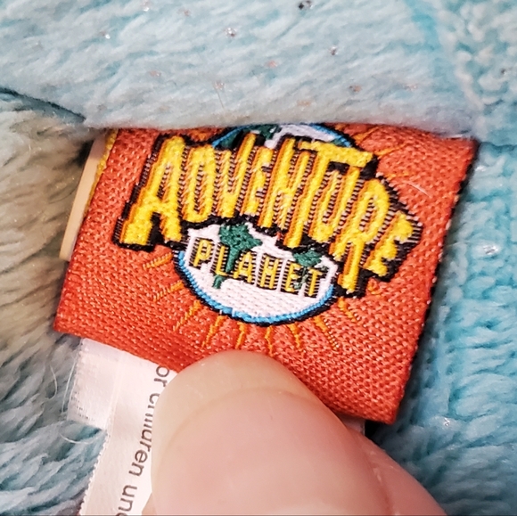 10 inchx 13 inch Blue Silver Sequins Butterfly Stuffed Plush Toy #2 - Picture 5 of 5